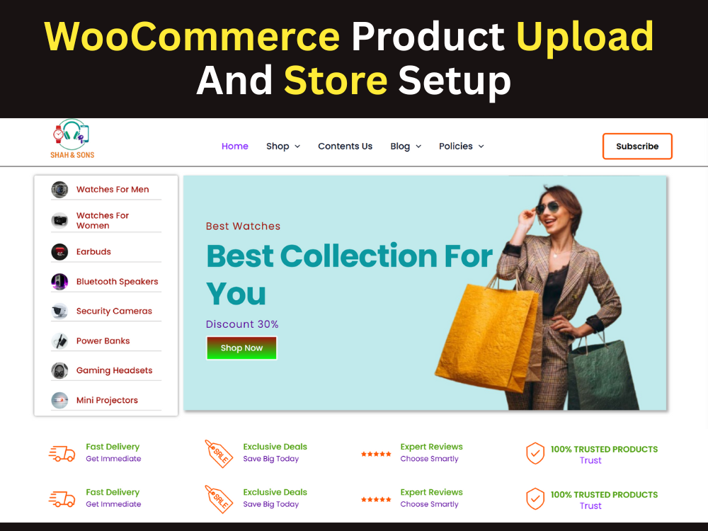 WooCommerce Product Upload and Store Setup